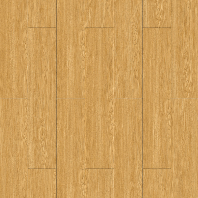 Corak Kayu Kuning-Coklat Pucat Lantai Papan Vinyl Klik SPC